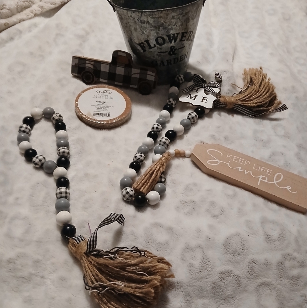 Decorative Metal Bucket And Home Decor Items